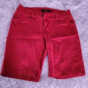 Torrid Red Denim Shorts